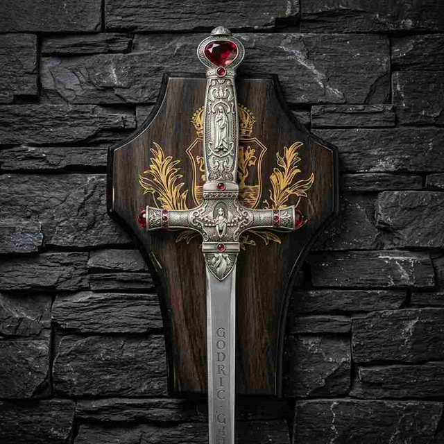 Godric Gryffindor Sword Harry Potter Replica with Plaque