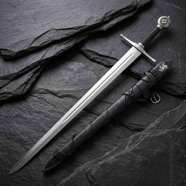 Sword of Robert the Bruce - Braveheart Movie Replica with Scabbard & Plaque