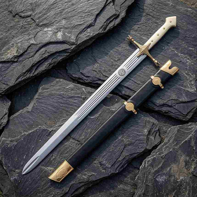 King Arthur Excalibur Replica Longsword Gold