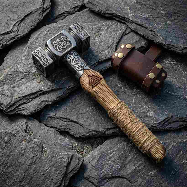 Handmade Double-Headed War Hammer