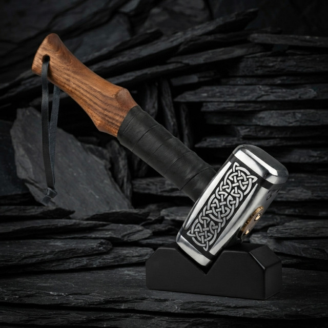 Hand-Forged Slavic Svarog Nordic Hammer