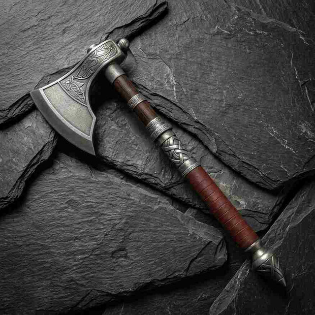 Norse-Style Viking Battle Axe