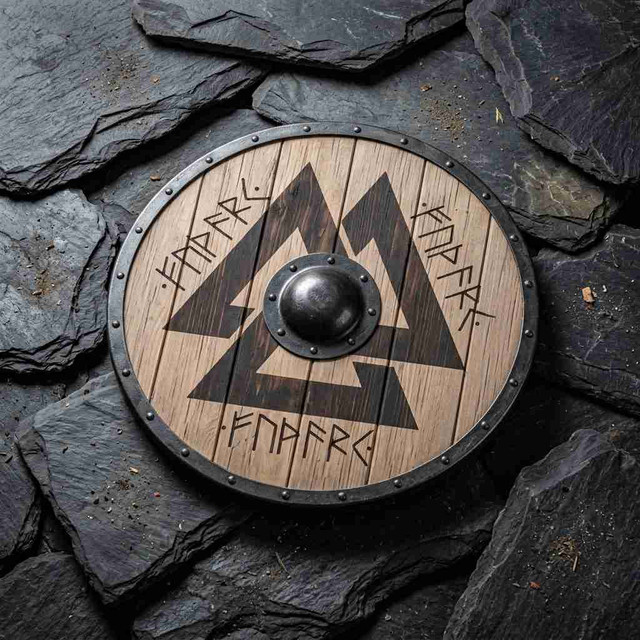 Valknut Viking Shield