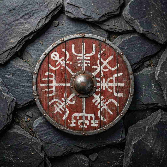 Vegv?ir Wooden Viking Shield