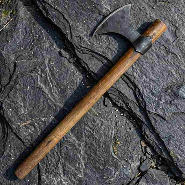 Hand-Forged Viking Bearded Axe