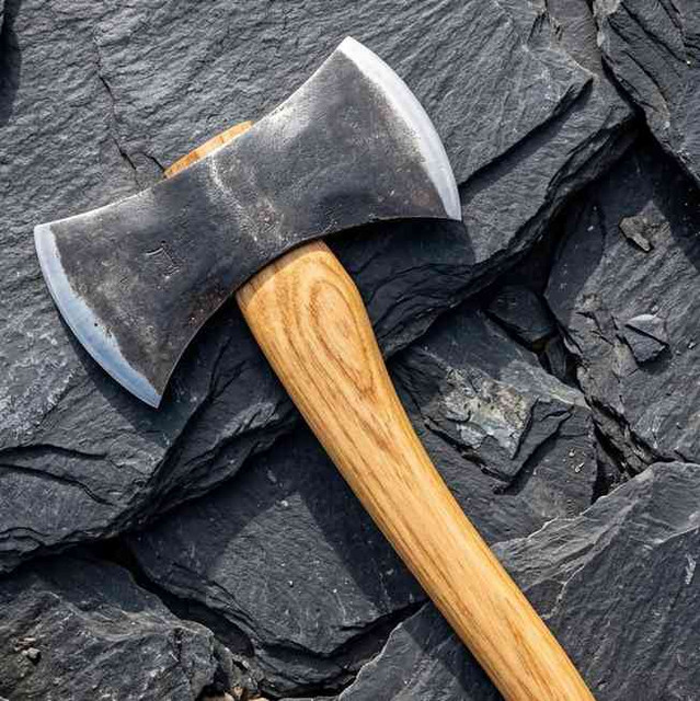Hand-Forged Viking Double-Bitted Axe
