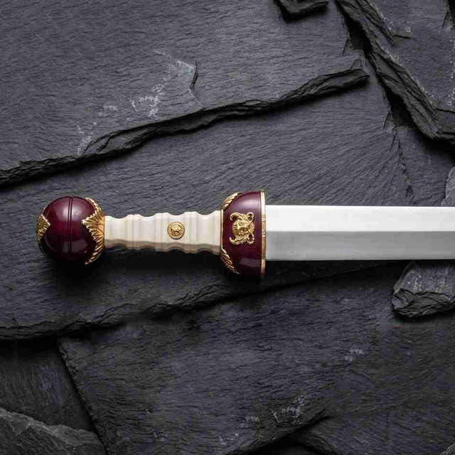 Roman Mainz / Pompeii Gladius Sword (Ornate Officer Gladius with Scabbard)