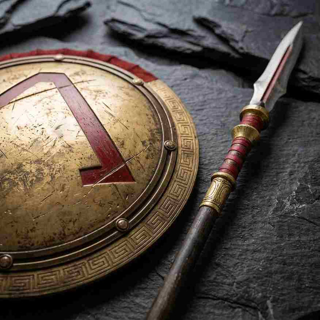 Spartan Spear and Shield Set