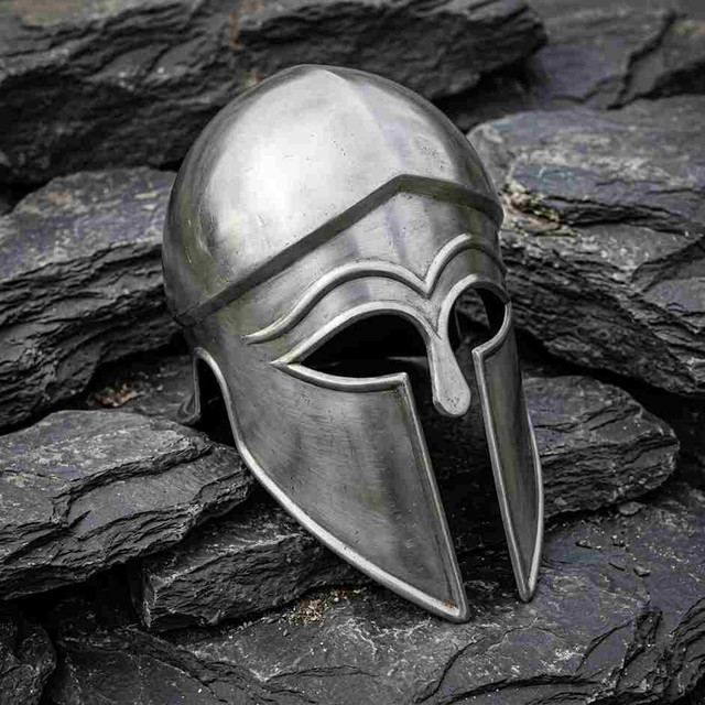 Ancient Greek Spartan Steel Italo-Corinthian Armor Helmet Replica