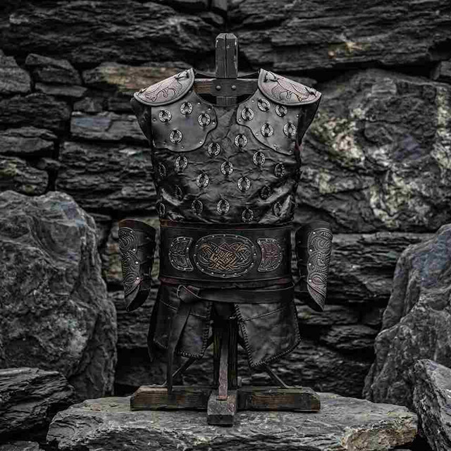 Viking Ragnar Lothbrok Leather Cuirass Armor Set
