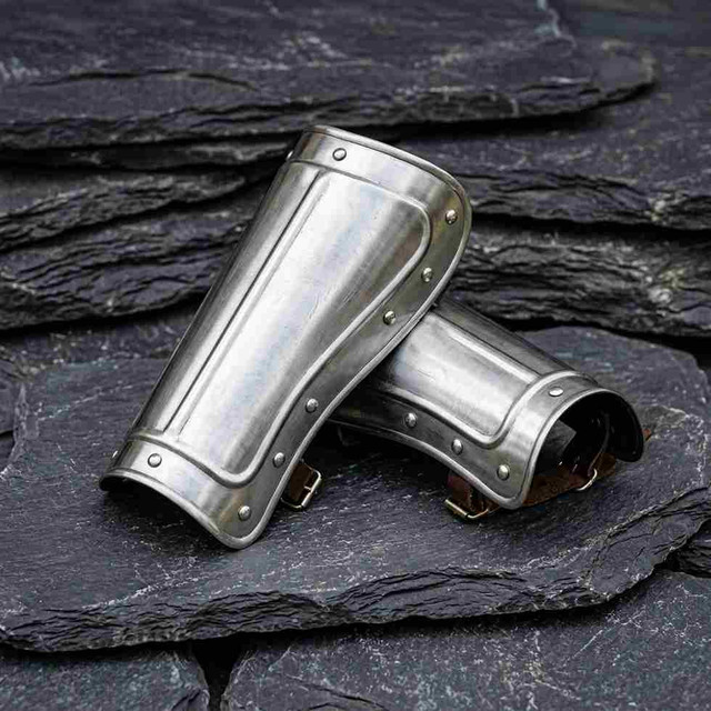Medieval Knight Steel Greaves