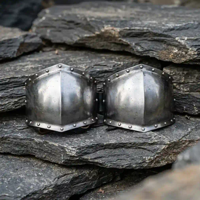 Medieval Knight Steel Pauldrons