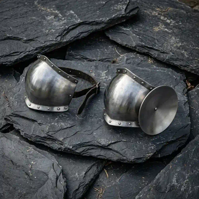 Medieval Knight Steel Knee Cops