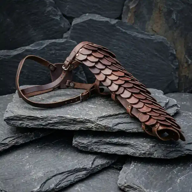 Gladiator Scaled Leather Arm Guard