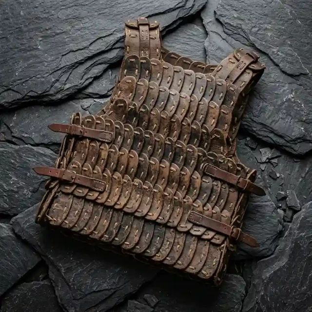 Leather Lamellar Armor Vest