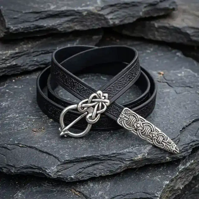 Borre-Style Viking Leather Belt