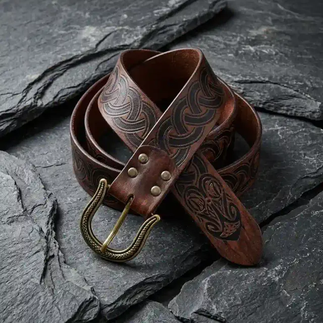 Viking Embossed Costume Belt