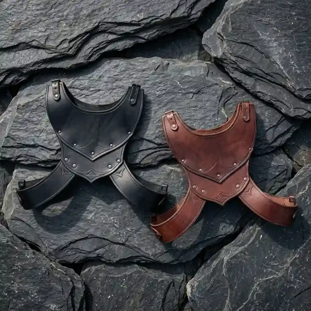 Alistair Leather Gorget