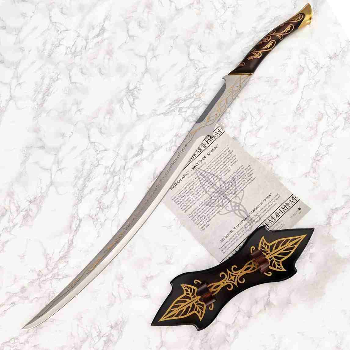 Hadhafang Sword of Arwen The Lord of the Rings & The Hobbit