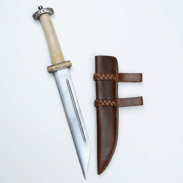 Bone Grip Seax, Battle-Ready Historical Viking Knife